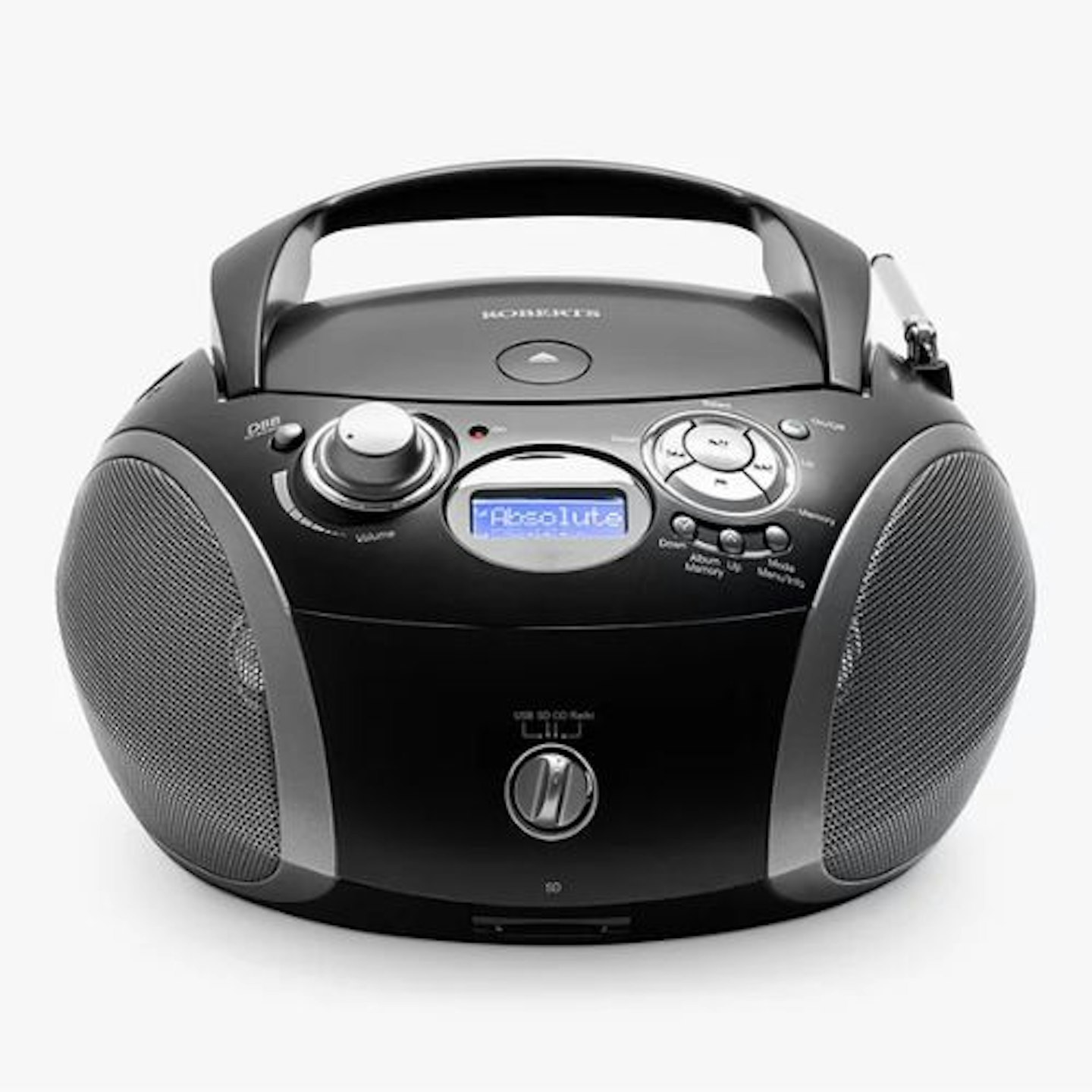 Roberts ZoomBox 3 DAB/DAB+/FM CD Radio, Black