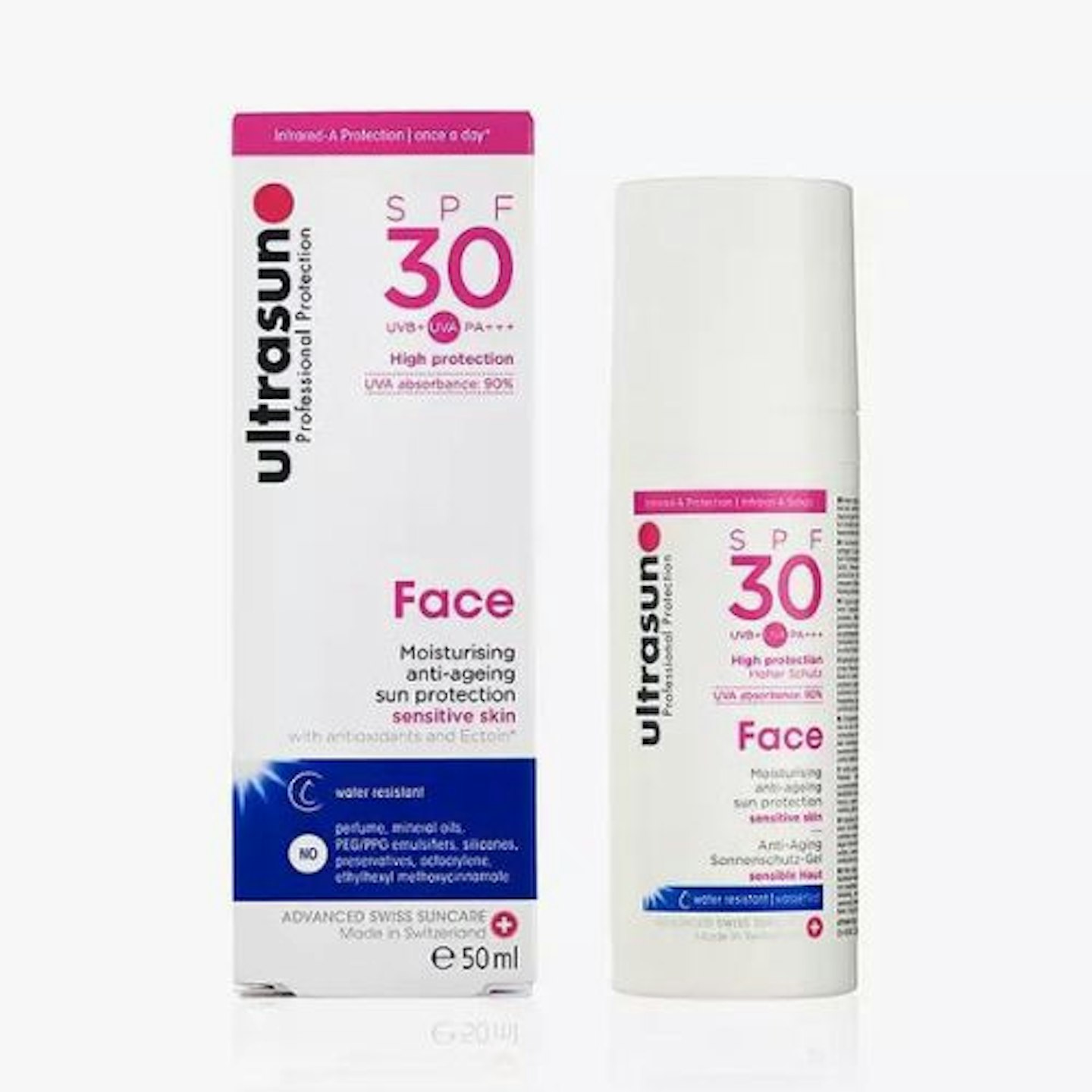 Best anti-ageing sunscreen: Ultrasun SPF 30 Anti-Ageing Very Sensitive Facial Sun Cream, 50ml