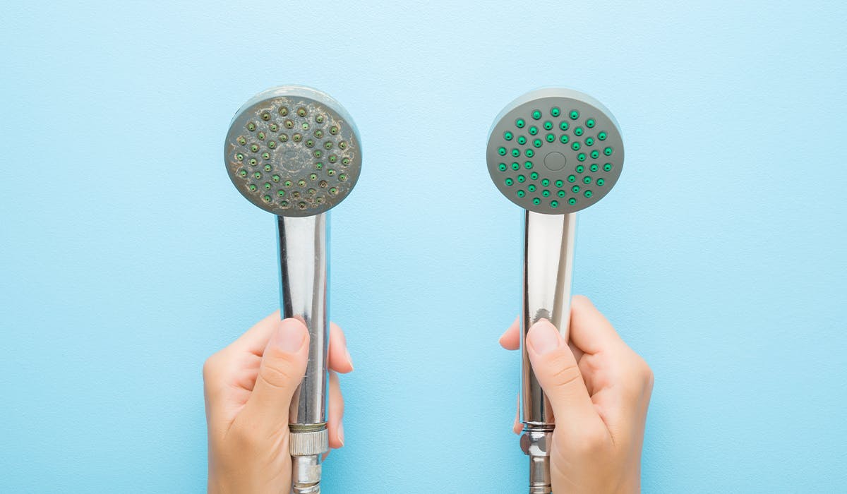How to clean a shower head