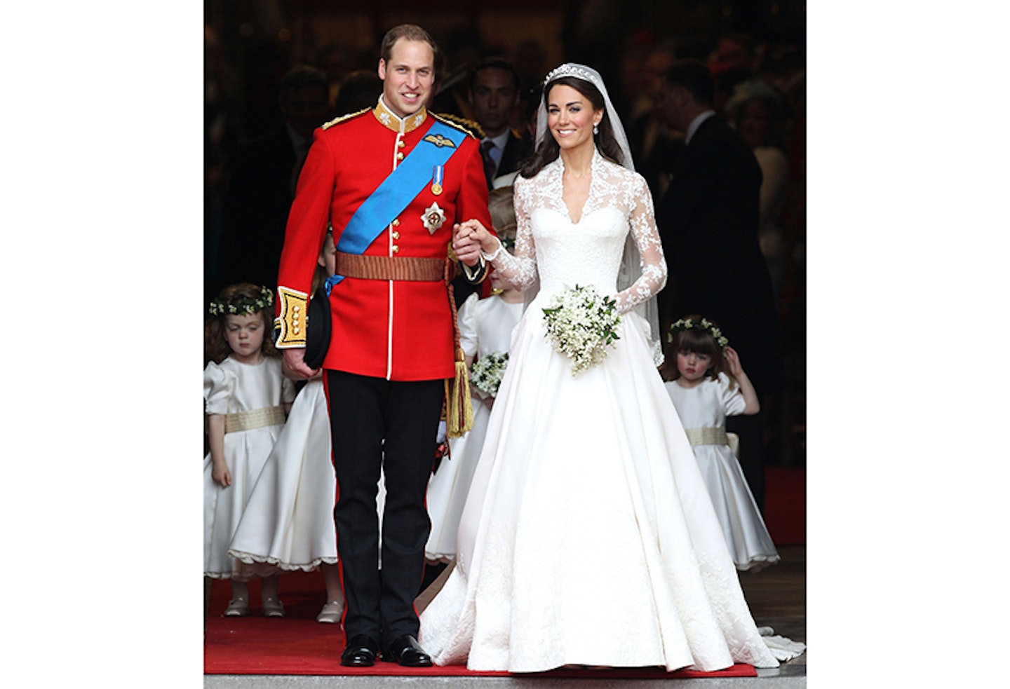 Kate Middleton's wedding dress front