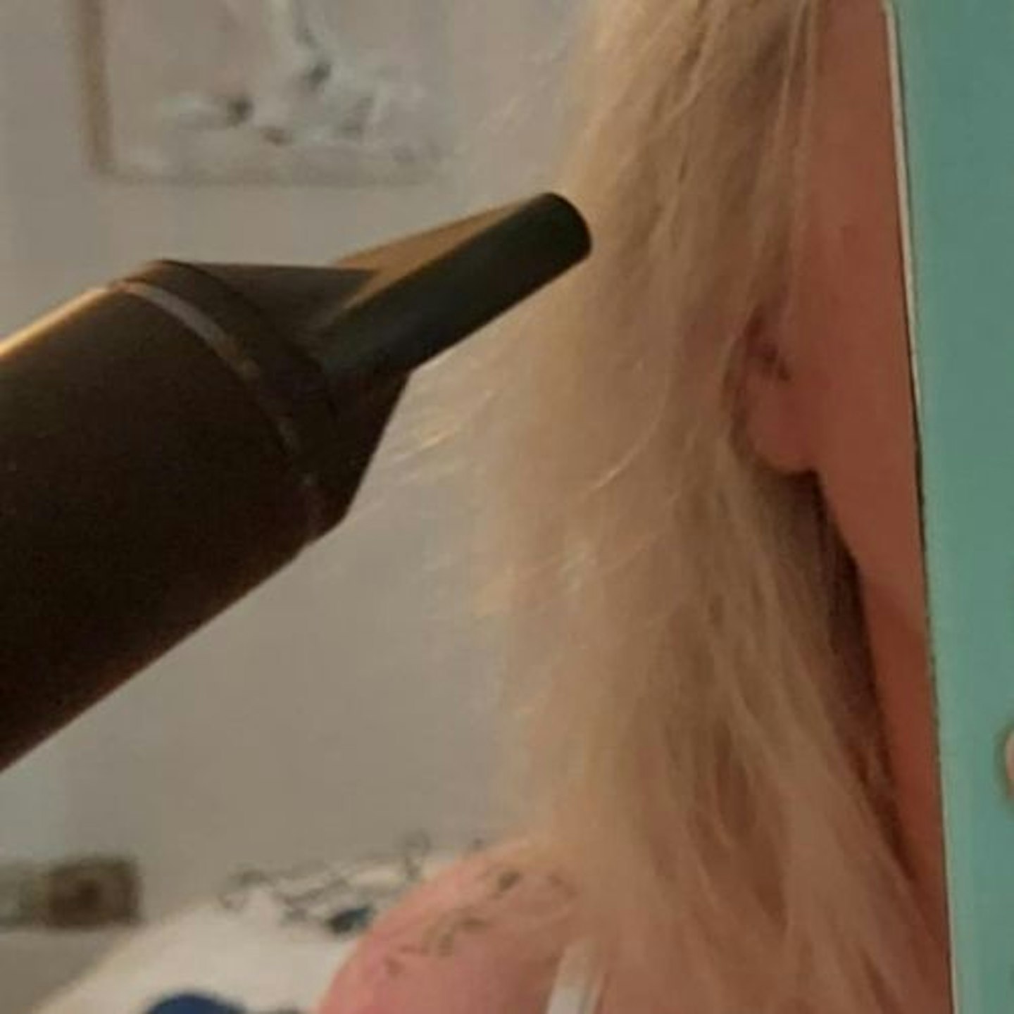 testing the ASDA George Brushless Hair Dryer