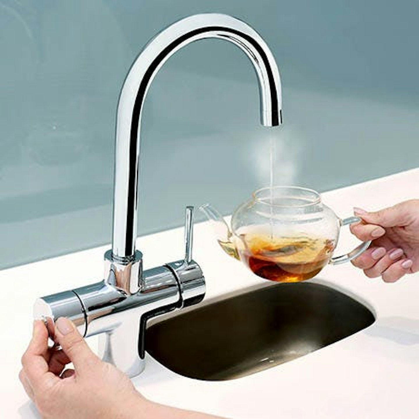 Best boiling water taps: Bristan Gallery Rapid 3-in-1 Boiling Water Kitchen Tap Chrome