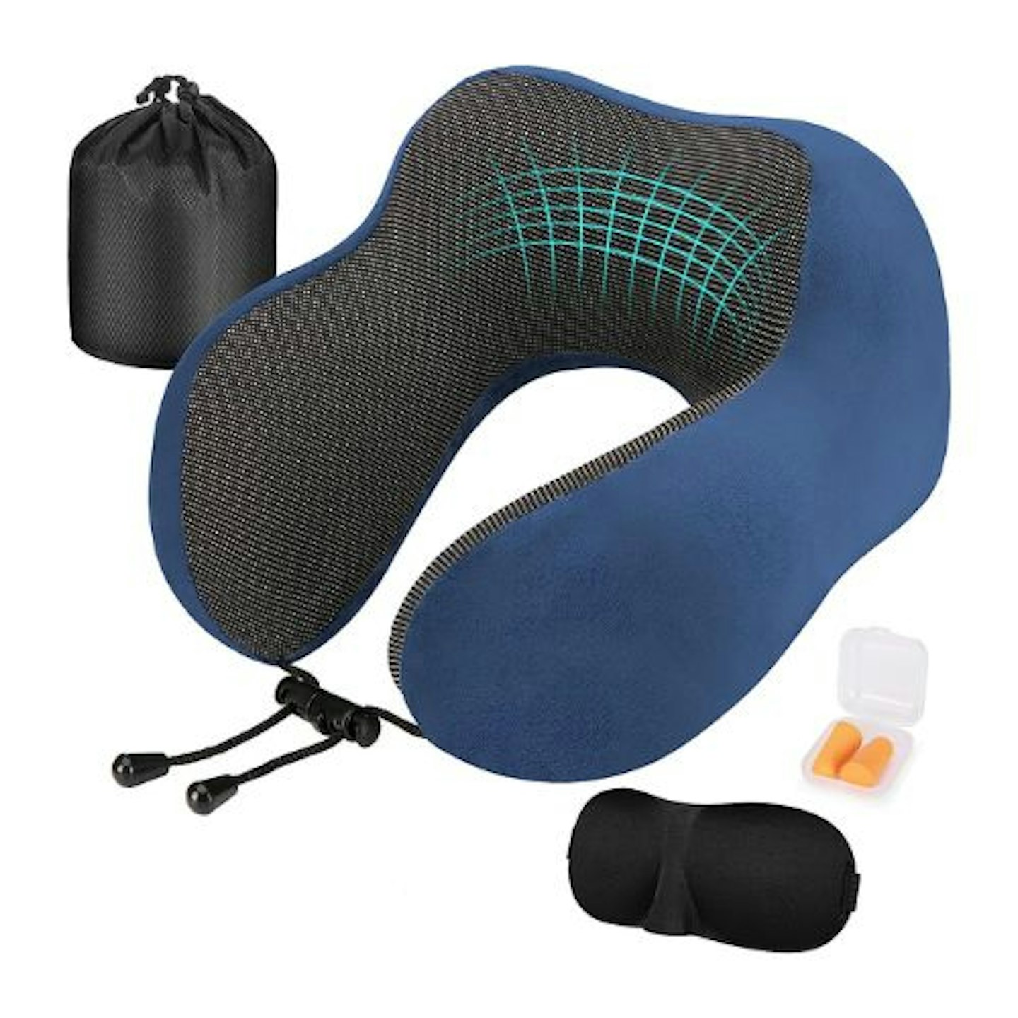 Twist Memory Foam Travel Pillow for Neck, Chin, Lumbar and Leg Support -  for Traveling on Airpl - Bed Pillows & Positioners, Facebook Marketplace