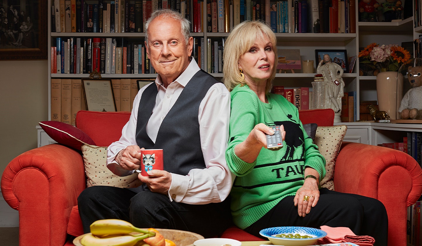 Gyles Brandreth and Joanna Lumley