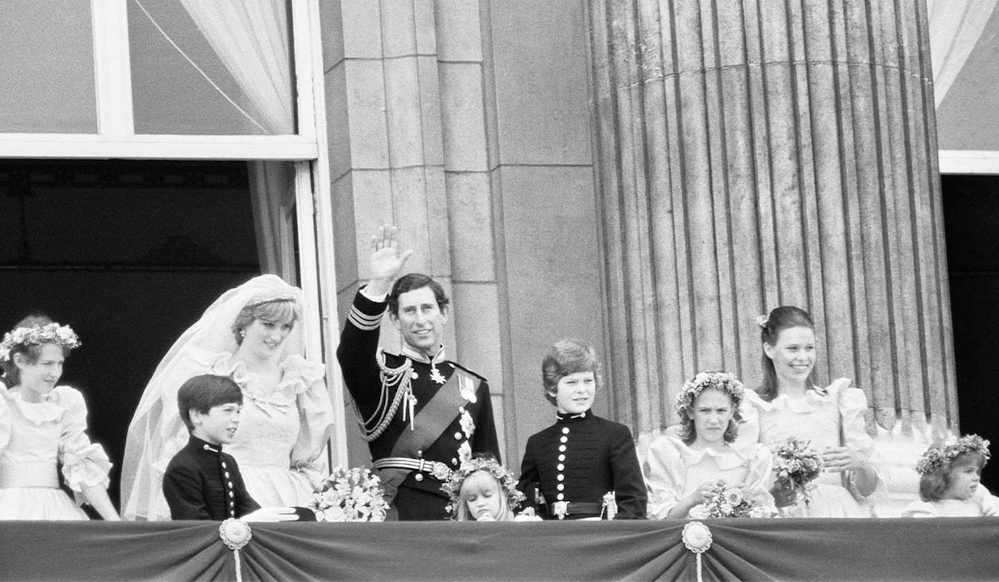 Lady Sarah Chatto bridesmaid at Charles and Diana wedding