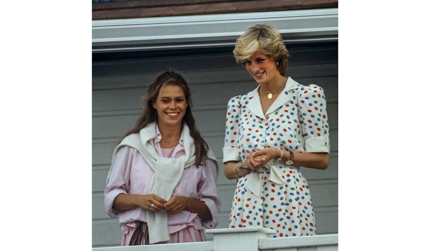 Princess Diana and Lady Sarah Chatto