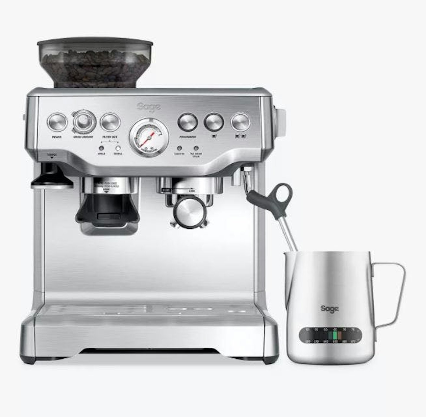 The best bean-to-cup coffee machines: Sage Barista Express Bean-to-Cup Coffee Machine