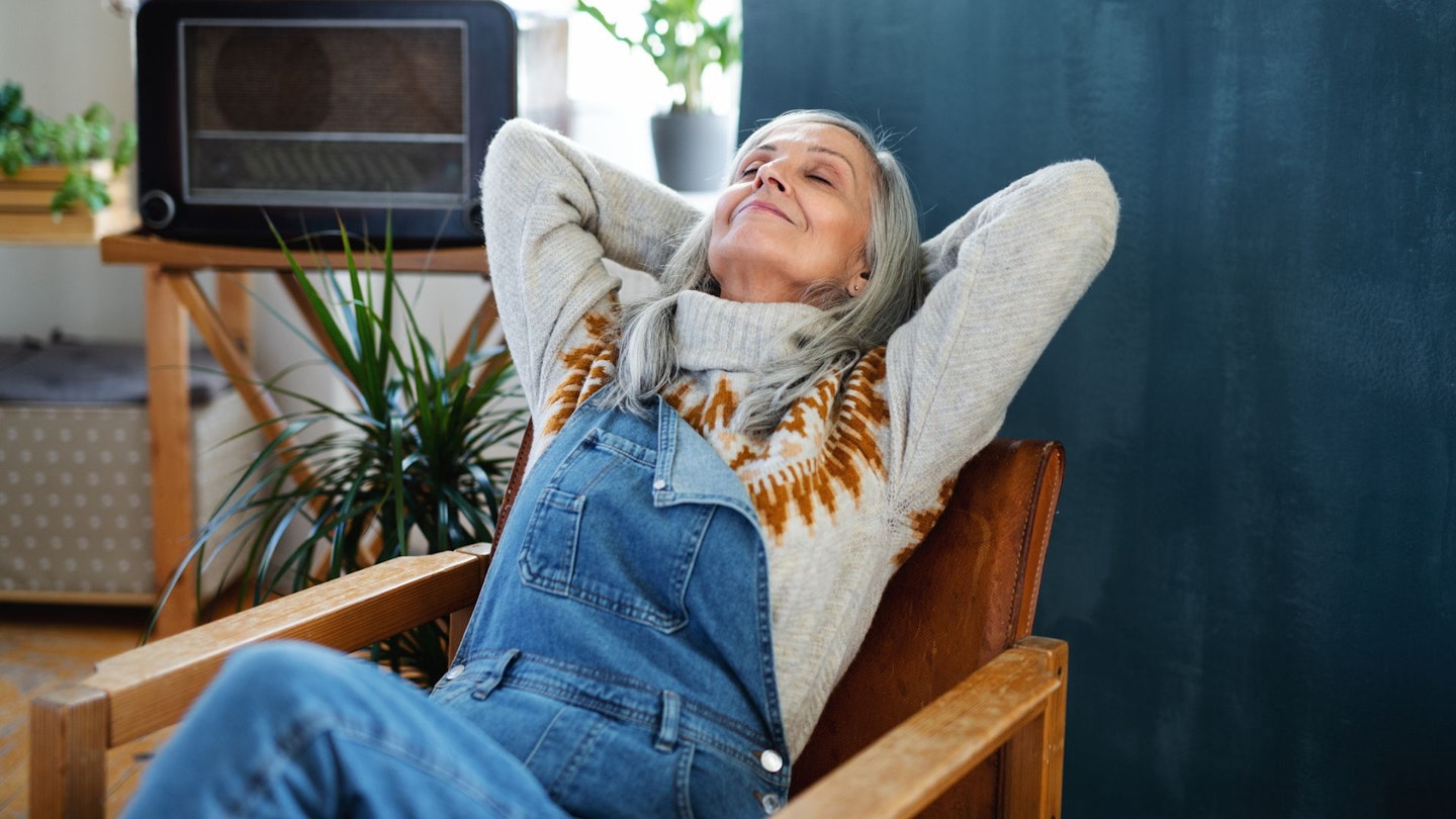 Woman in armchair