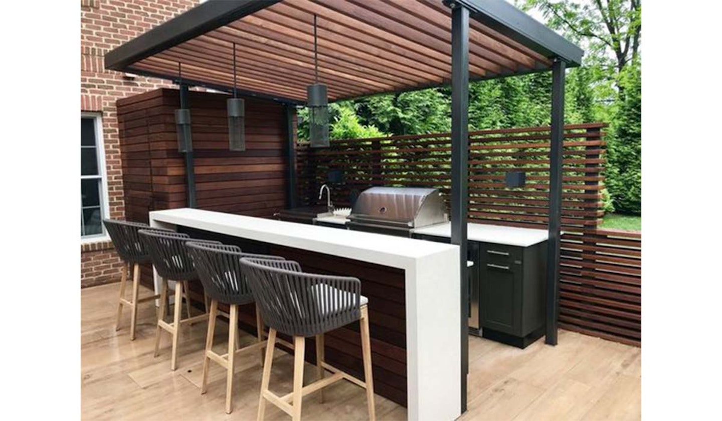 modern BBQ bar