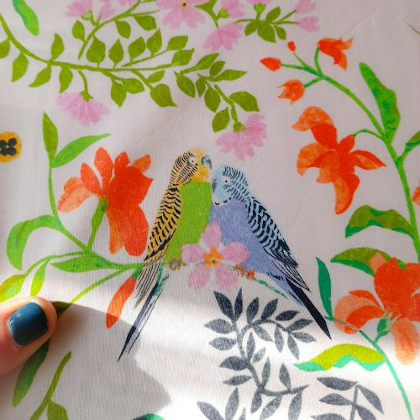 Cath Kidston Paper Birds bedding detail