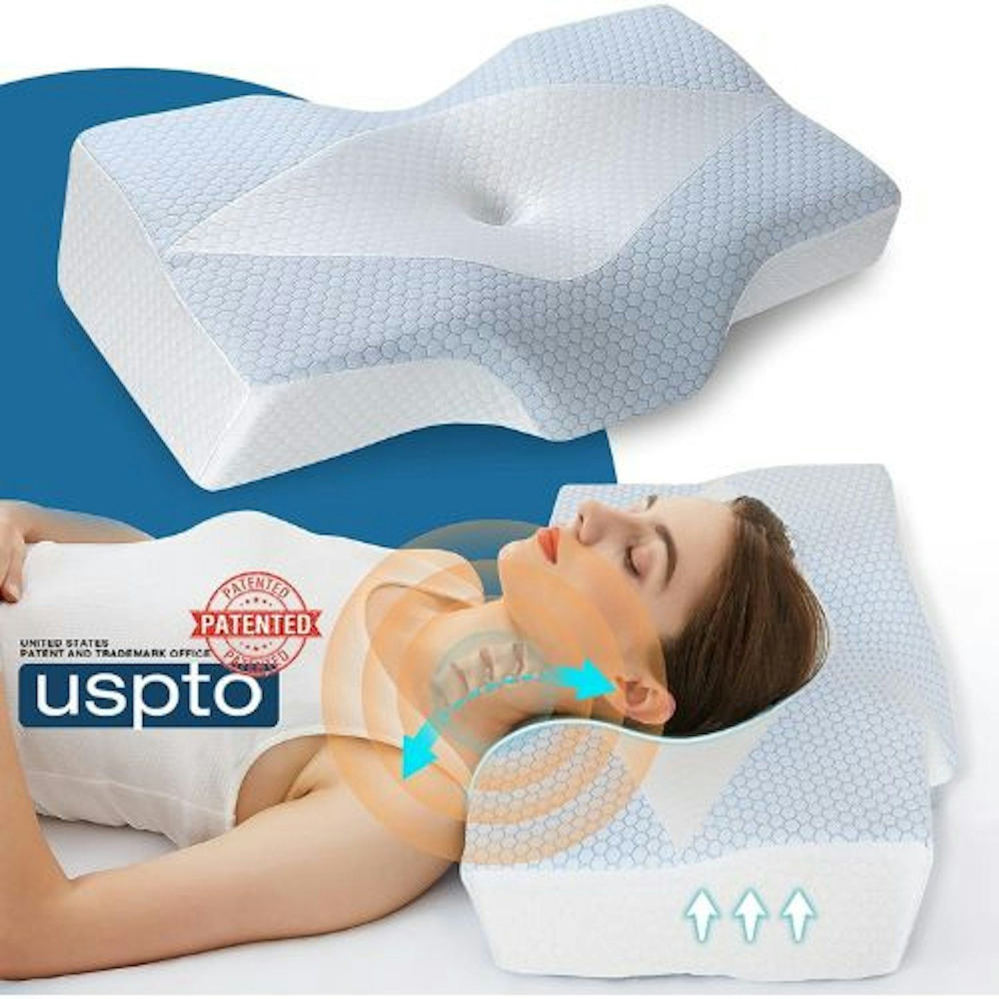 Best cooling pillows: Cooling Cervical Memory Foam Pillow for Neck Pain Relief