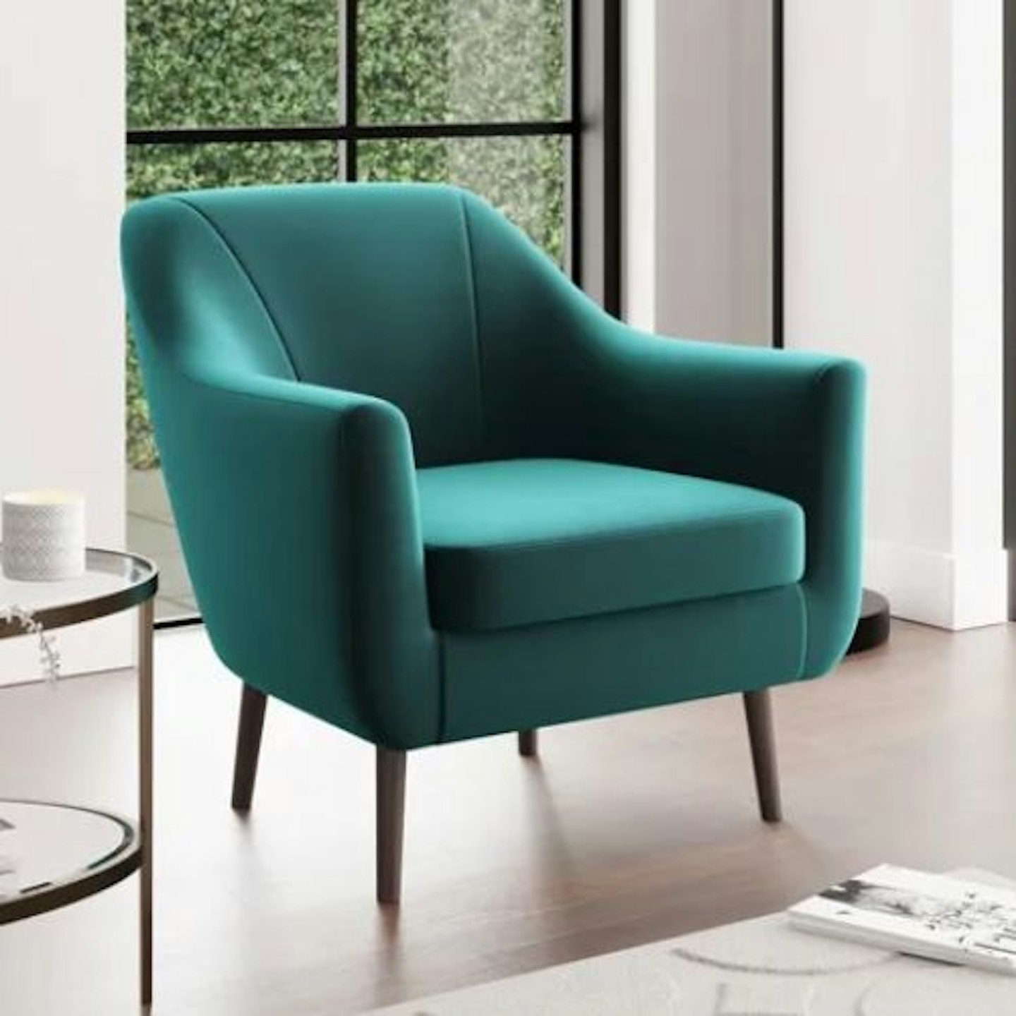 Eddie Velvet Tub Armchair