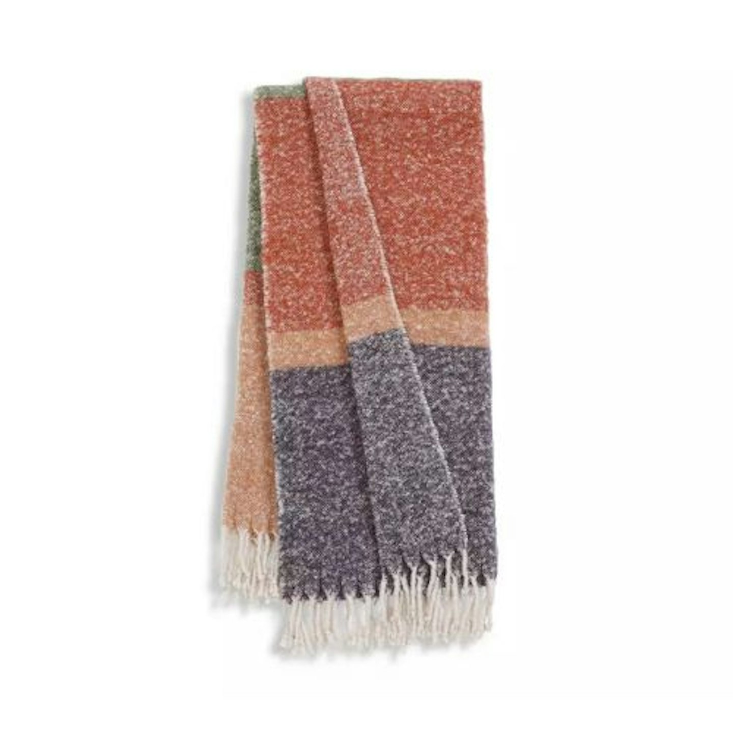 Habitat Faux Mohair Stripe Throw