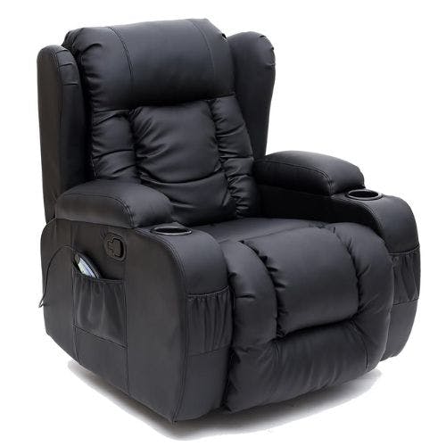 8 Best Recliner Chairs UK 2024   More4Homes Caesar 10 In 1 Winged Recliner Chair 