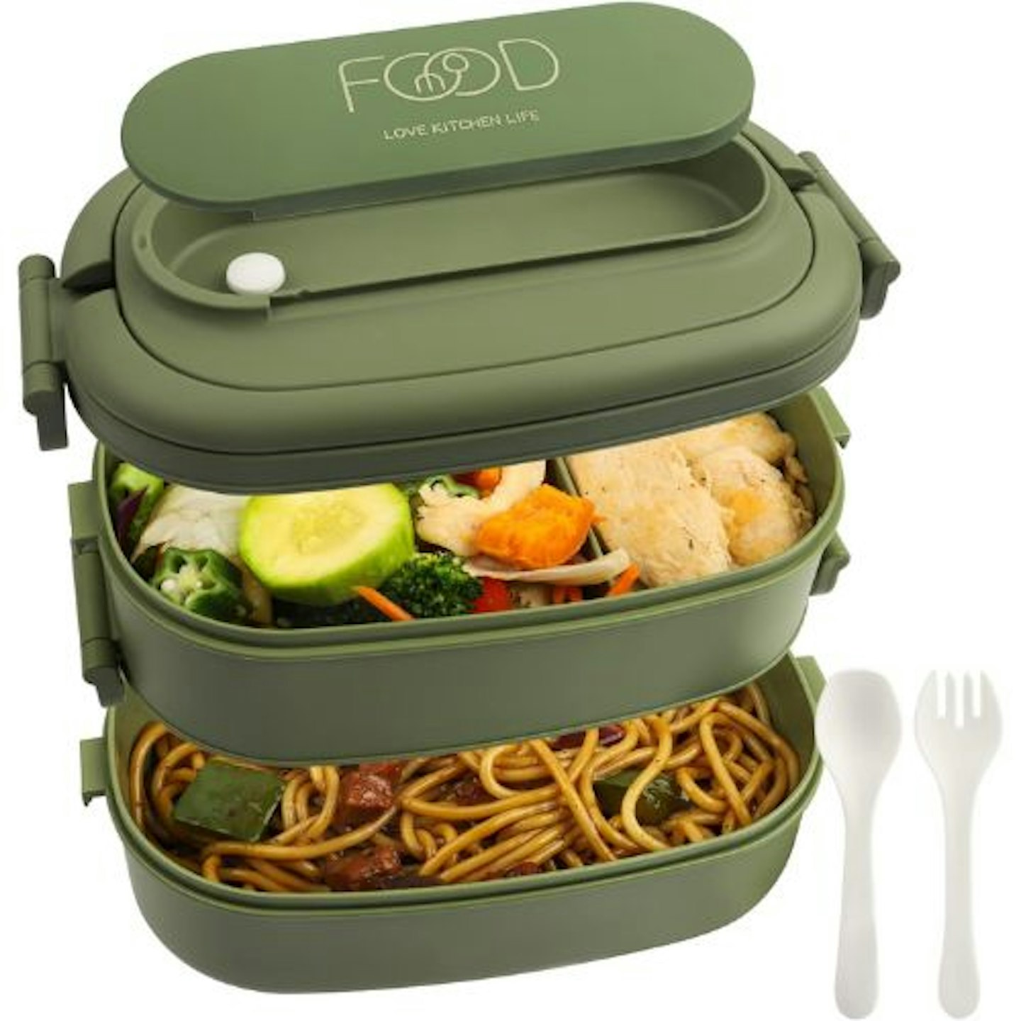 OITUGG 2 Layer Lunch Box