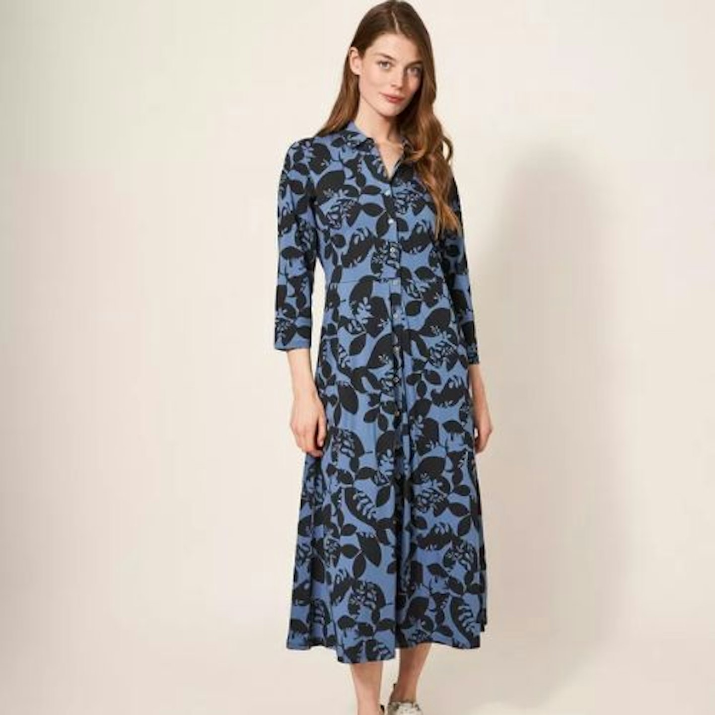 RUA PRINTED MIDI DRESS