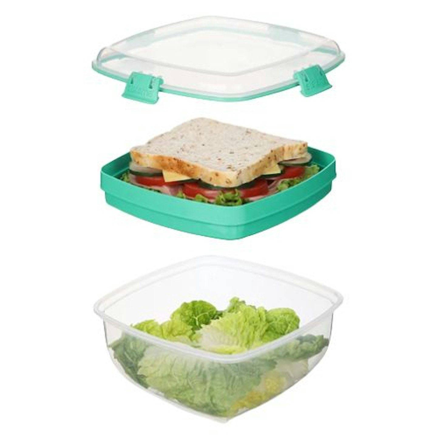Sistema To-Go Salad & Sandwich Lunch Box