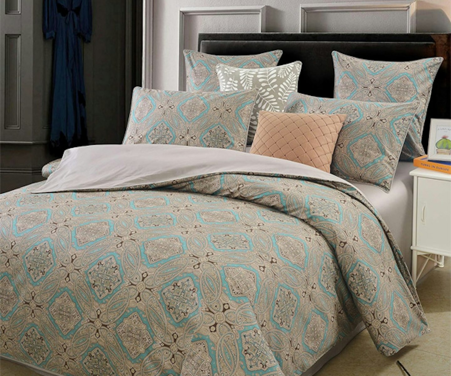 USTIDE 3-Piece Paisley Duvet Cover