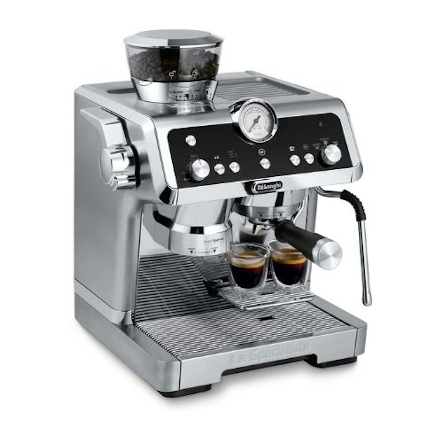 Delonghi La Specialista Prestigio Manual Bean to Cup Espresso Coffee & Cappuccino Machine - Metal