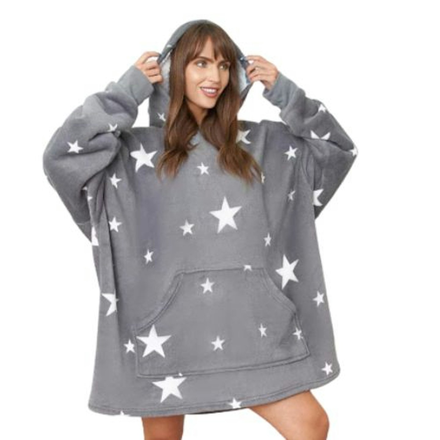 Dreamscene Star Oversized Sherpa Fleece Hoodie Blanket