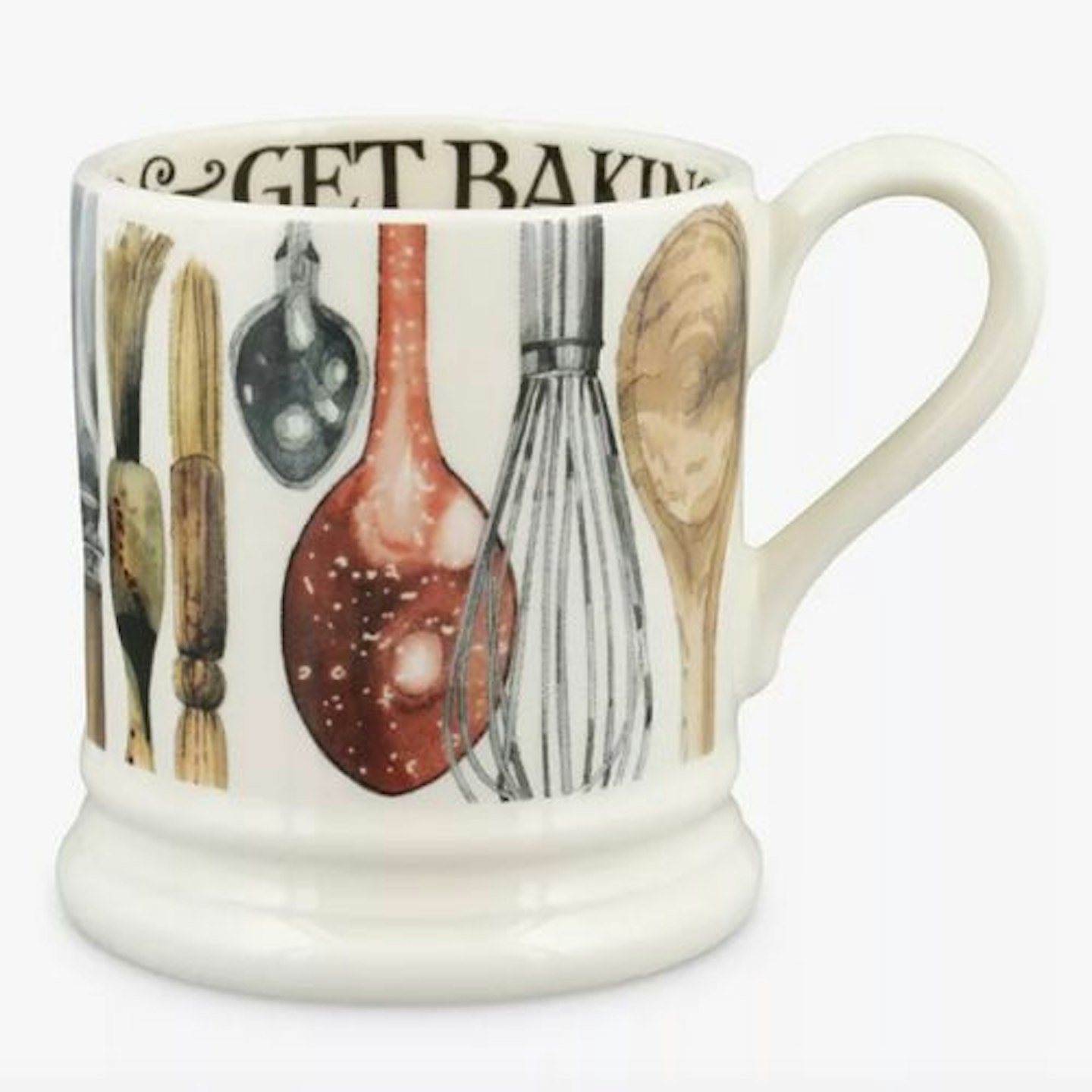 Emma Bridgewater Get Baking Half Pint Mug, 300ml, Multi