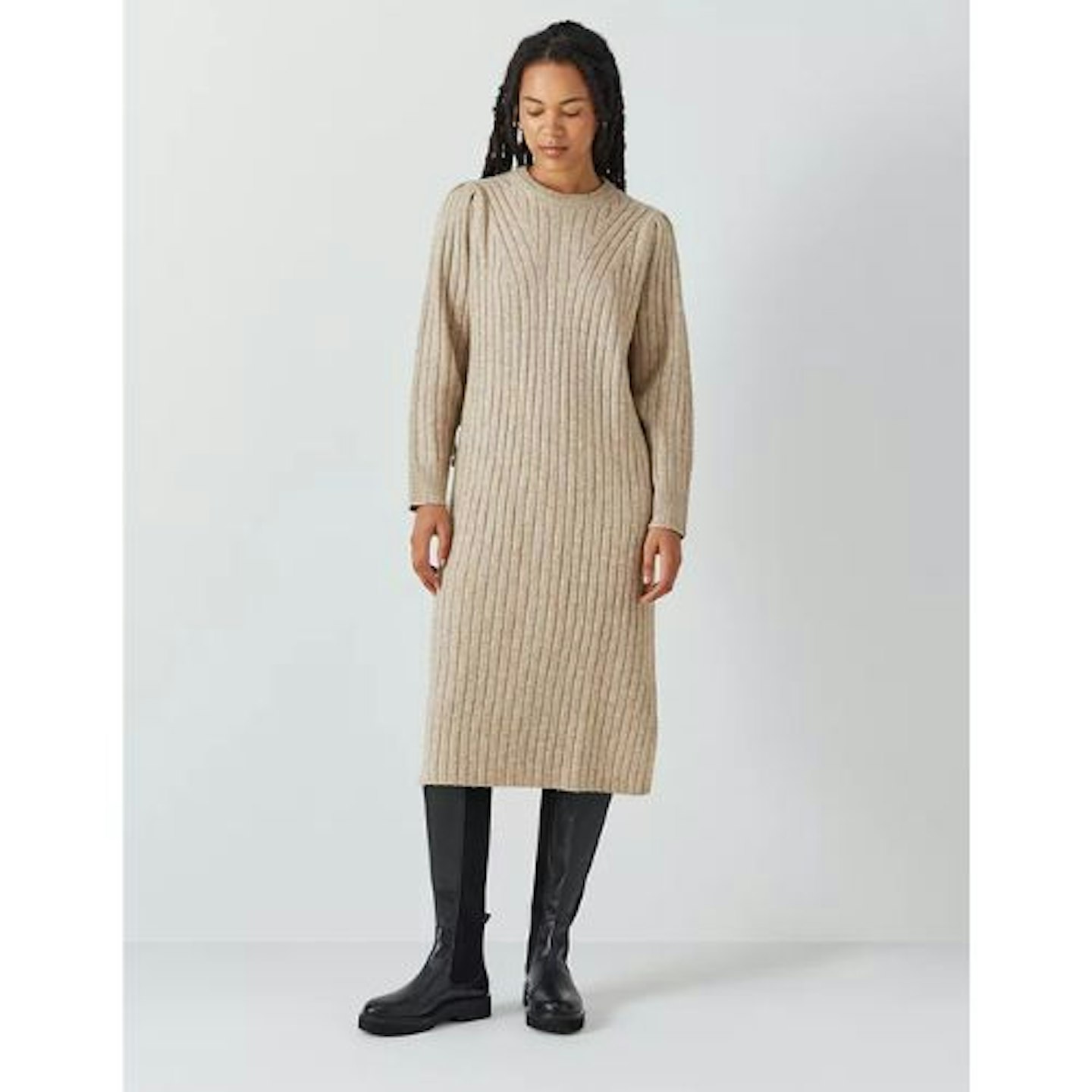 John Lewis ANYDAY Ribbed Midi Jumper Dress