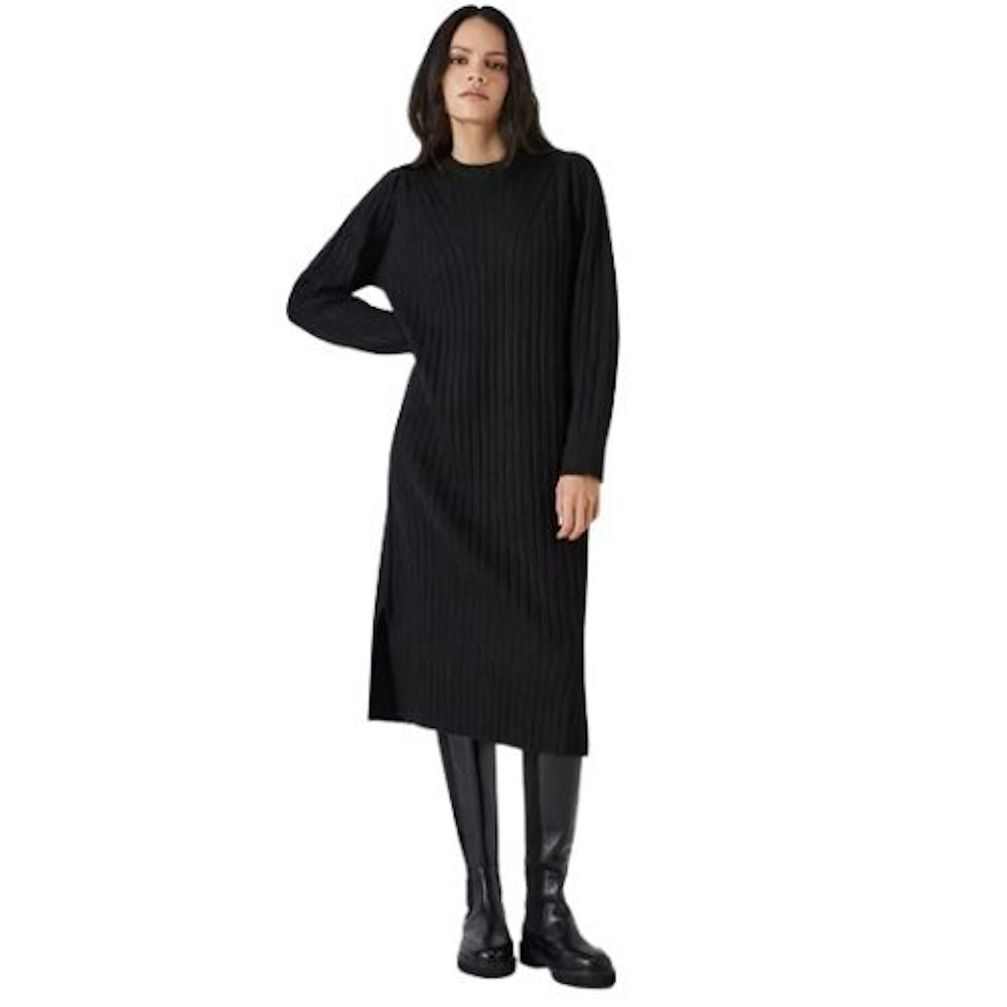 John Lewis ANYDAY Ribbed Midi Jumper Dress