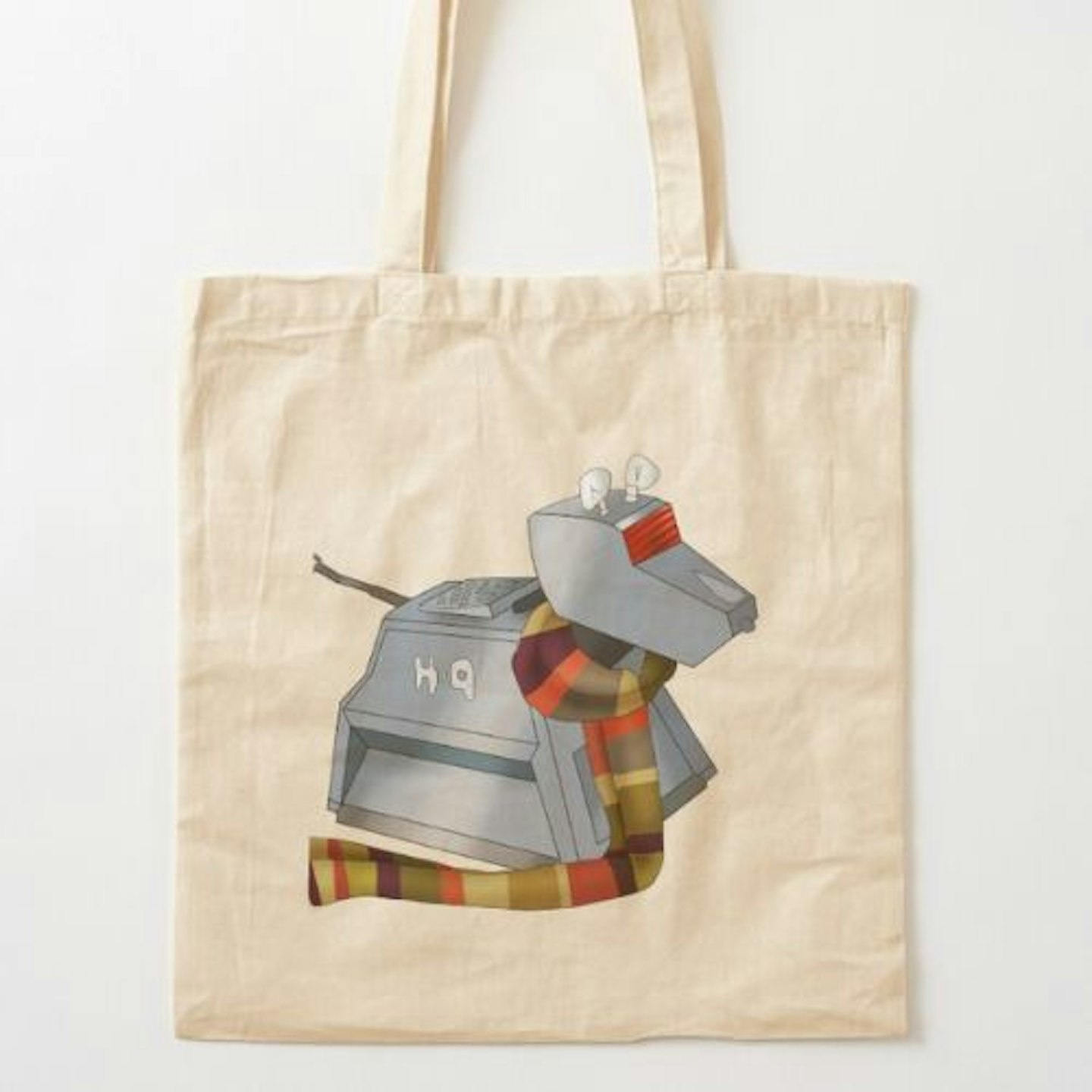 K-9 and Fourth Doctor Scarf Tote Bag