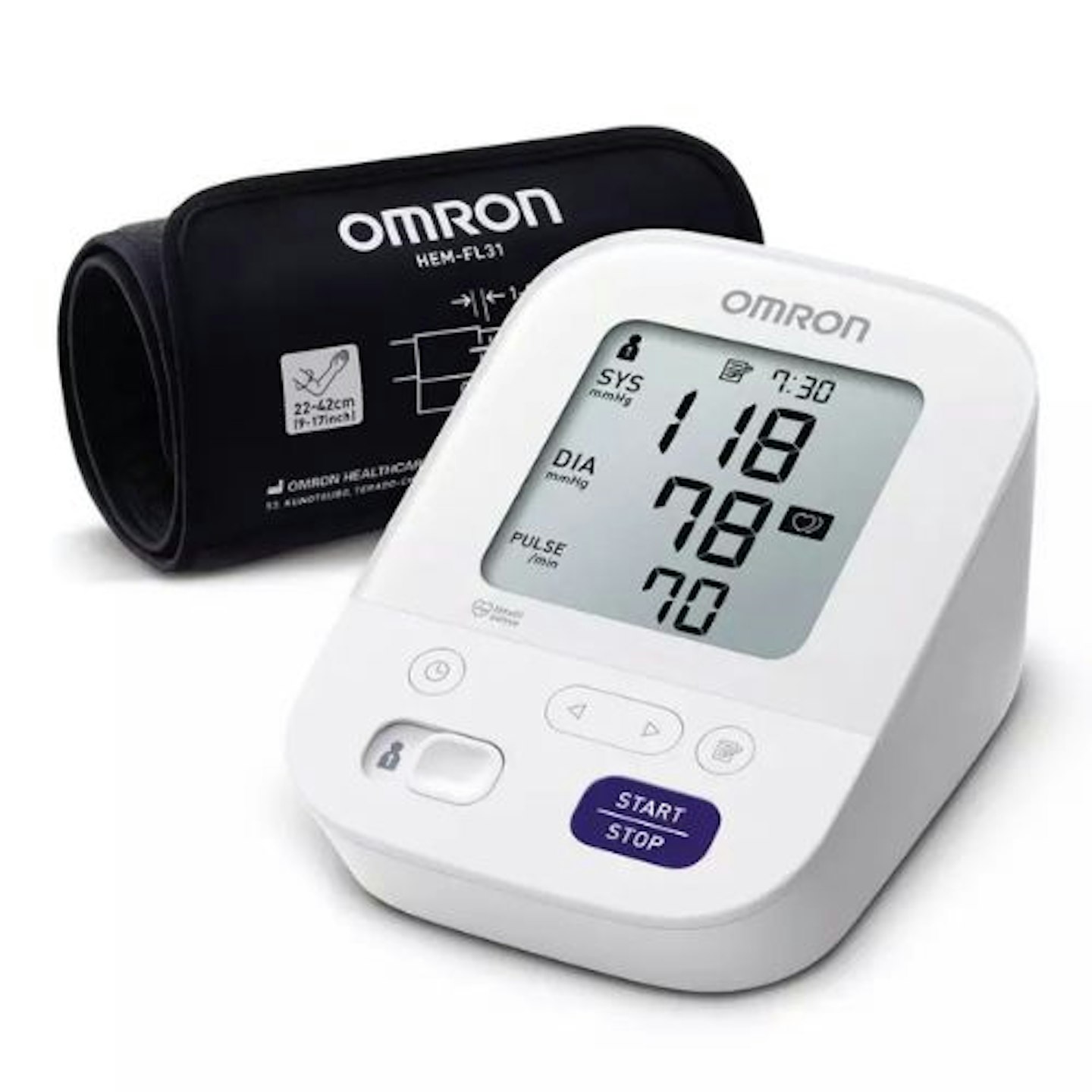 Wireless Smart Upper Arm Blood Pressure Monitor with Vital Eye Health