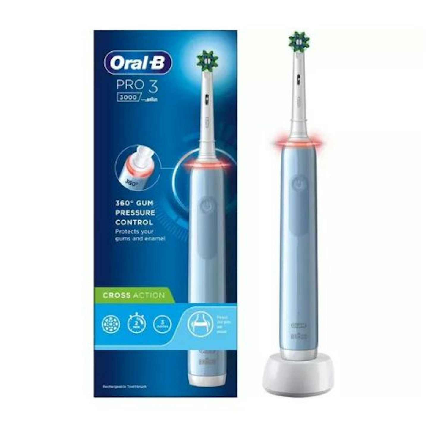 ORAL B Pro 3 3000 Electric Toothbrush - Blue