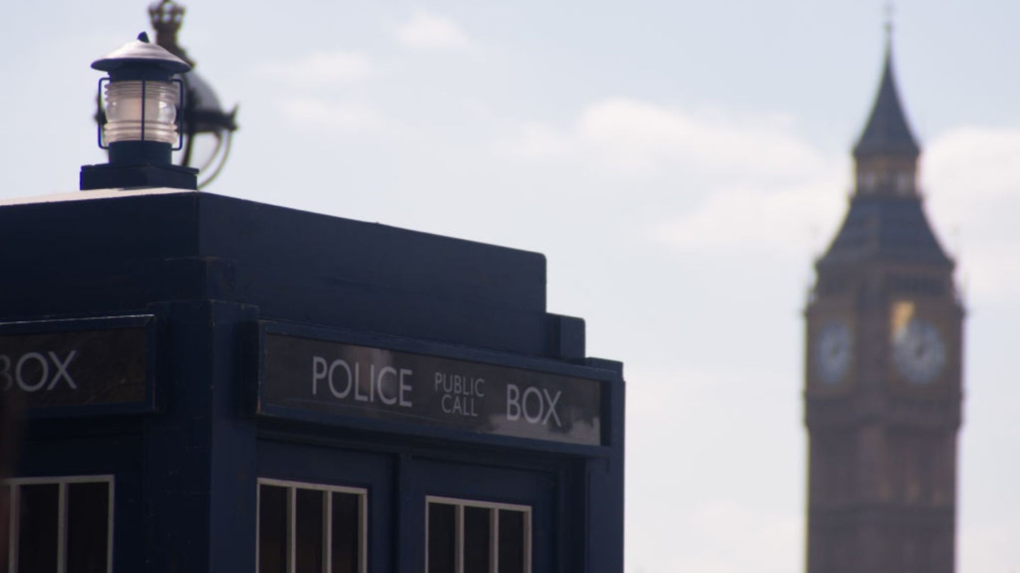 The Doctor Who's TARDIS is pictured at Southbank, London on April 12, 2017. A TARDIS (Time And Relative Dimension In Space) appeared near the London Eye, for the presentation of the tenth season of Doctor Who. Several fans had the chance to take photos with the iconic time machine.