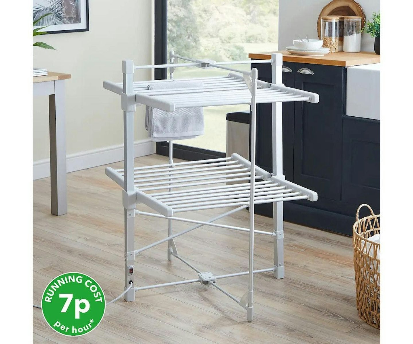 The best heated clothes airers: Dunelm 2 Tier Heated Airer