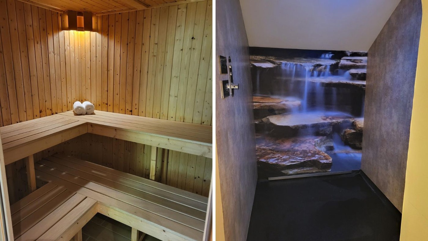 sandpiper sauna and shower