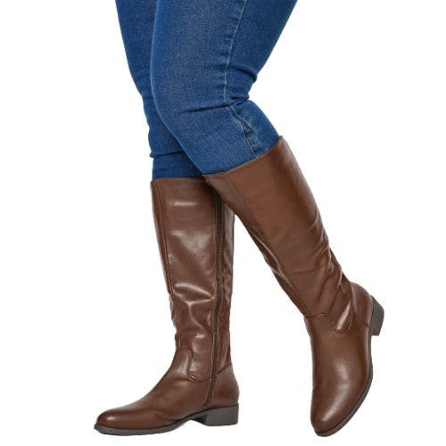 Best knee high on sale boots for wide calves