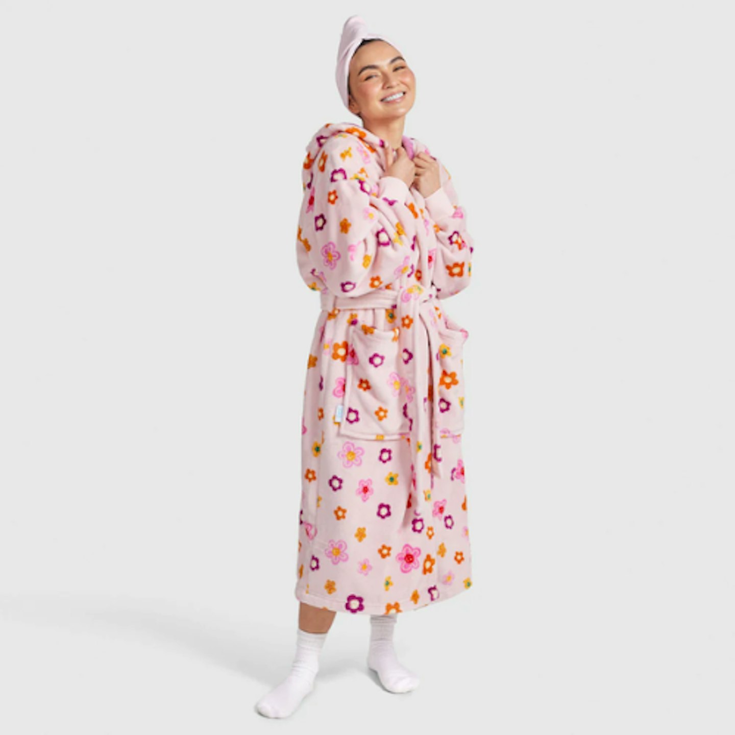 Happy Flowers Oodie Dressing Gown