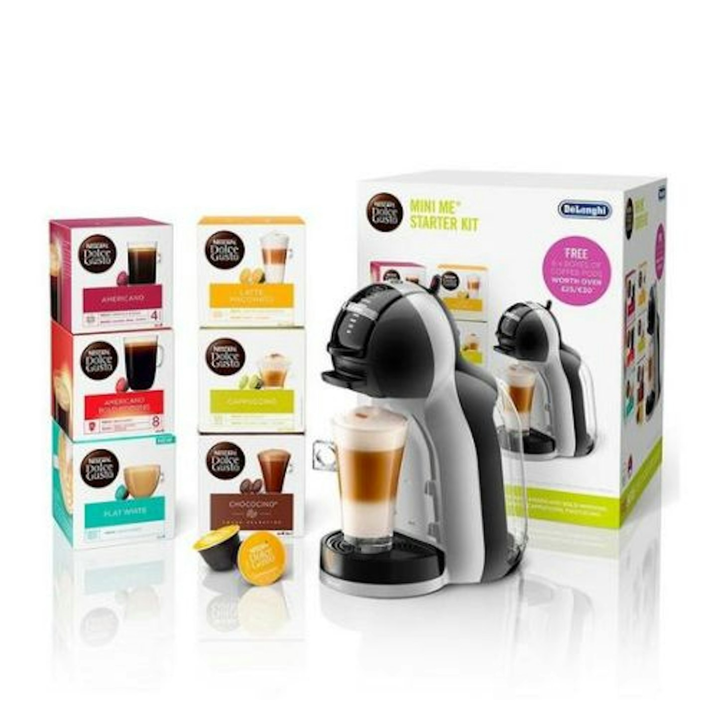 Nescafe Dolce Gusto Mini Me Automatic Coffee Machine Starter Kit