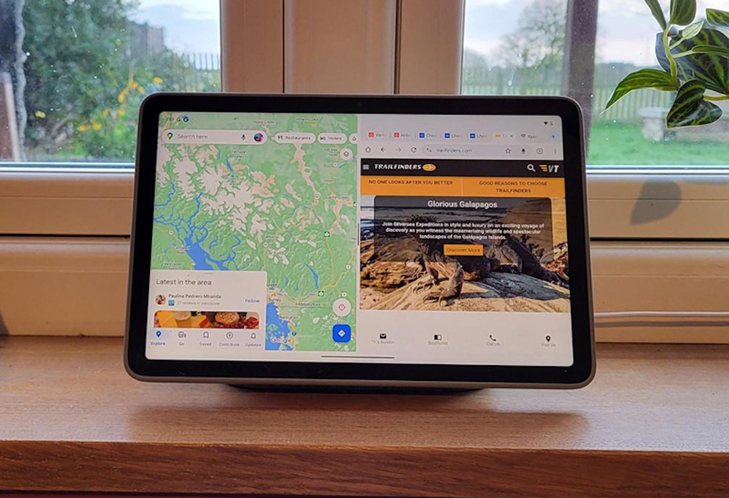 google pixel tablet split screen