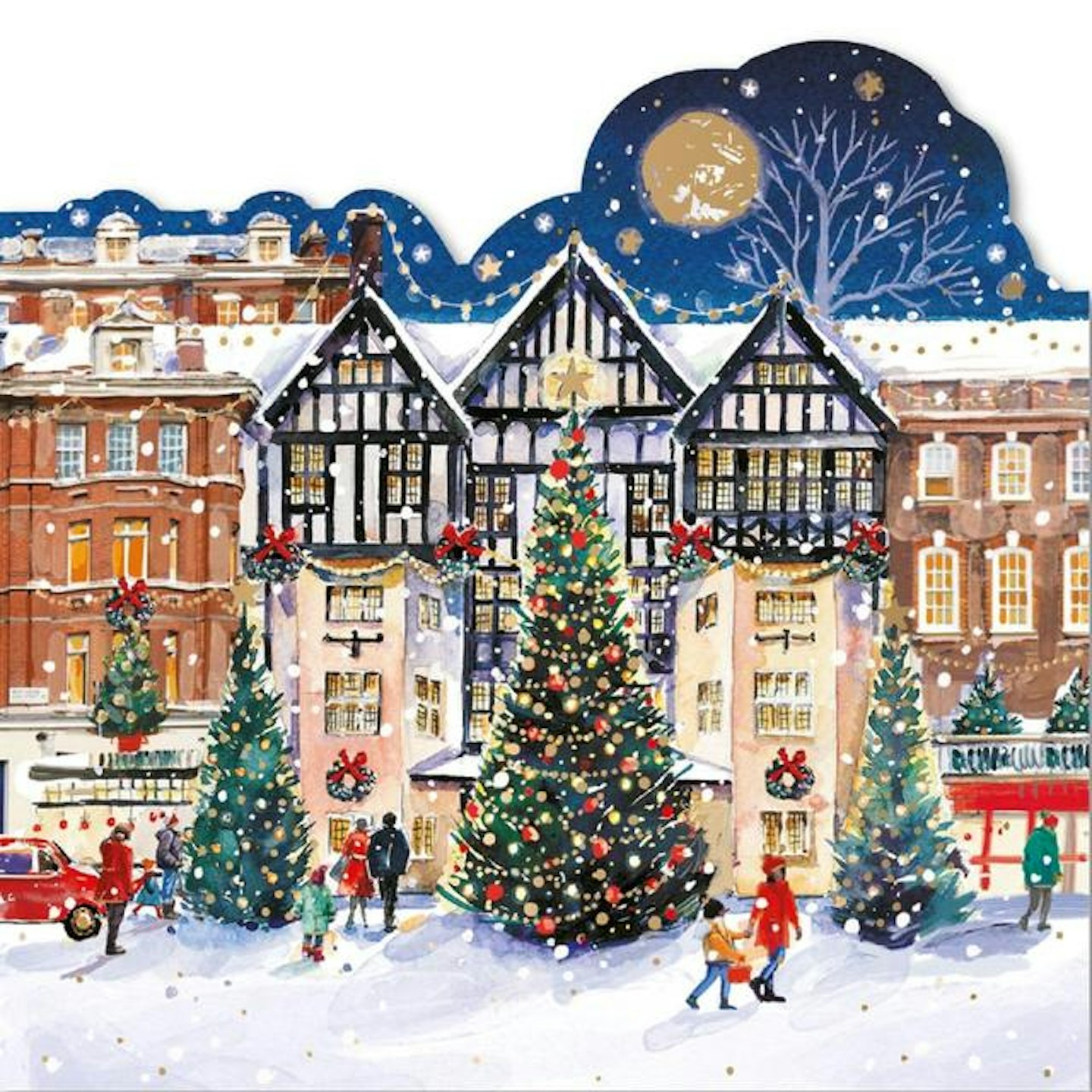 Street Scene Luxury Christmas Card Pack