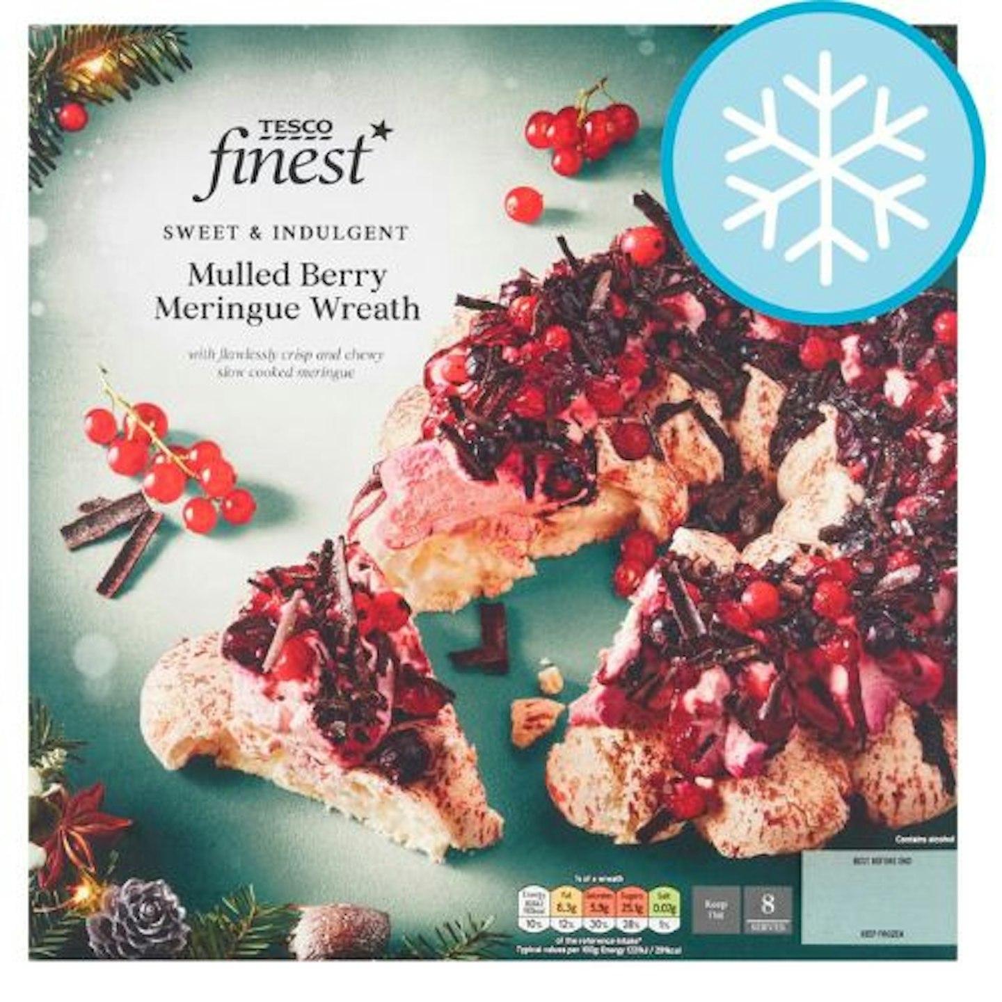 Tesco Finest Mulled Berry Meringue Wreath