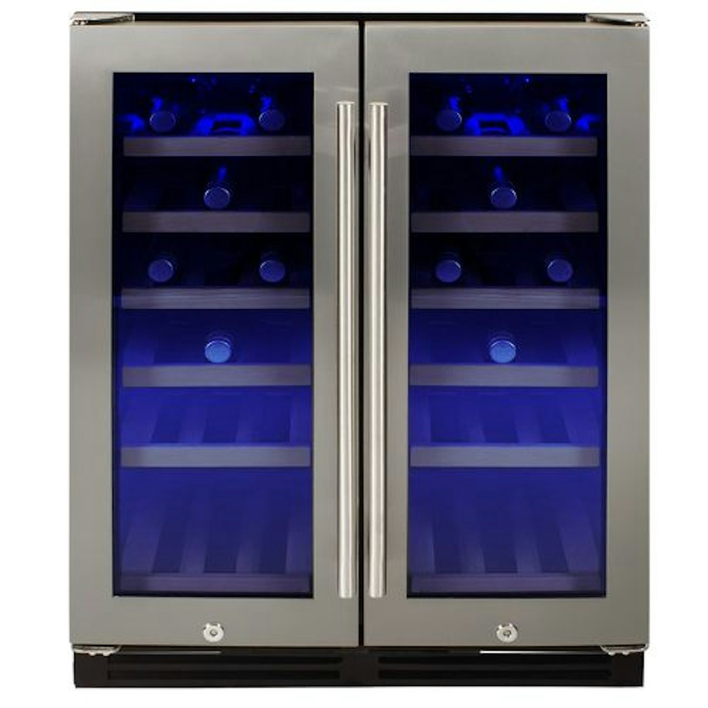 electriQ 36 Bottle Dual Zone Freestanding Wine Cooler 