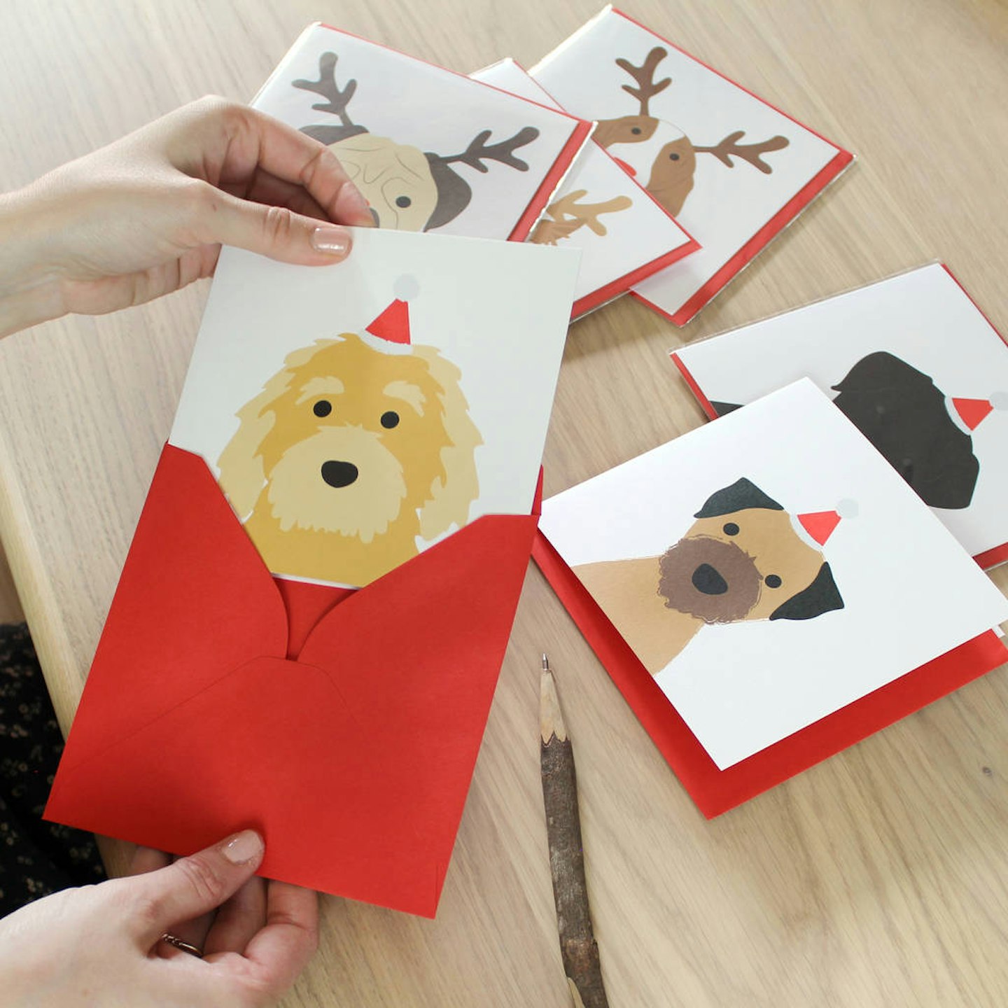 Christmas Dog Card, Multiple Breed Options