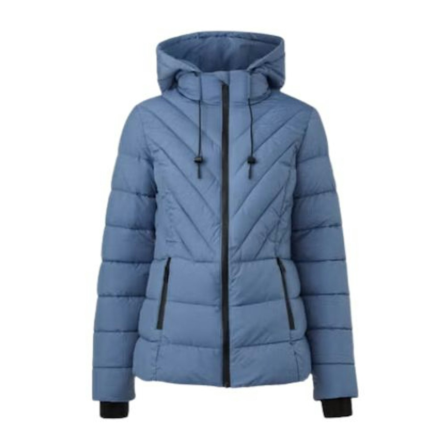 Blue Short Padded Shower Resistant Coat