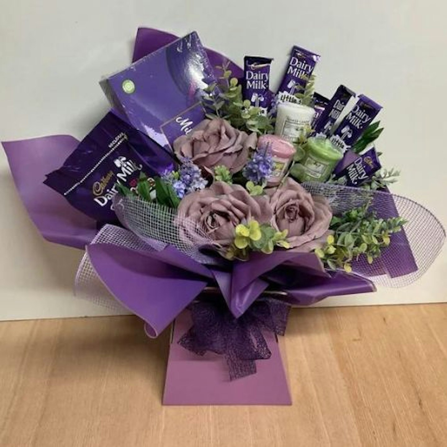 Cadburys Gift Set, Flowers, Yankee Candle Chocolate Bouquet