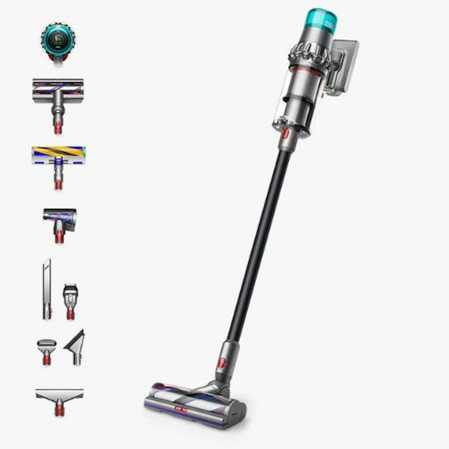 Dyson V15 Detect Total Clean Cordless Vacuum Cleaner, Nickel/Black