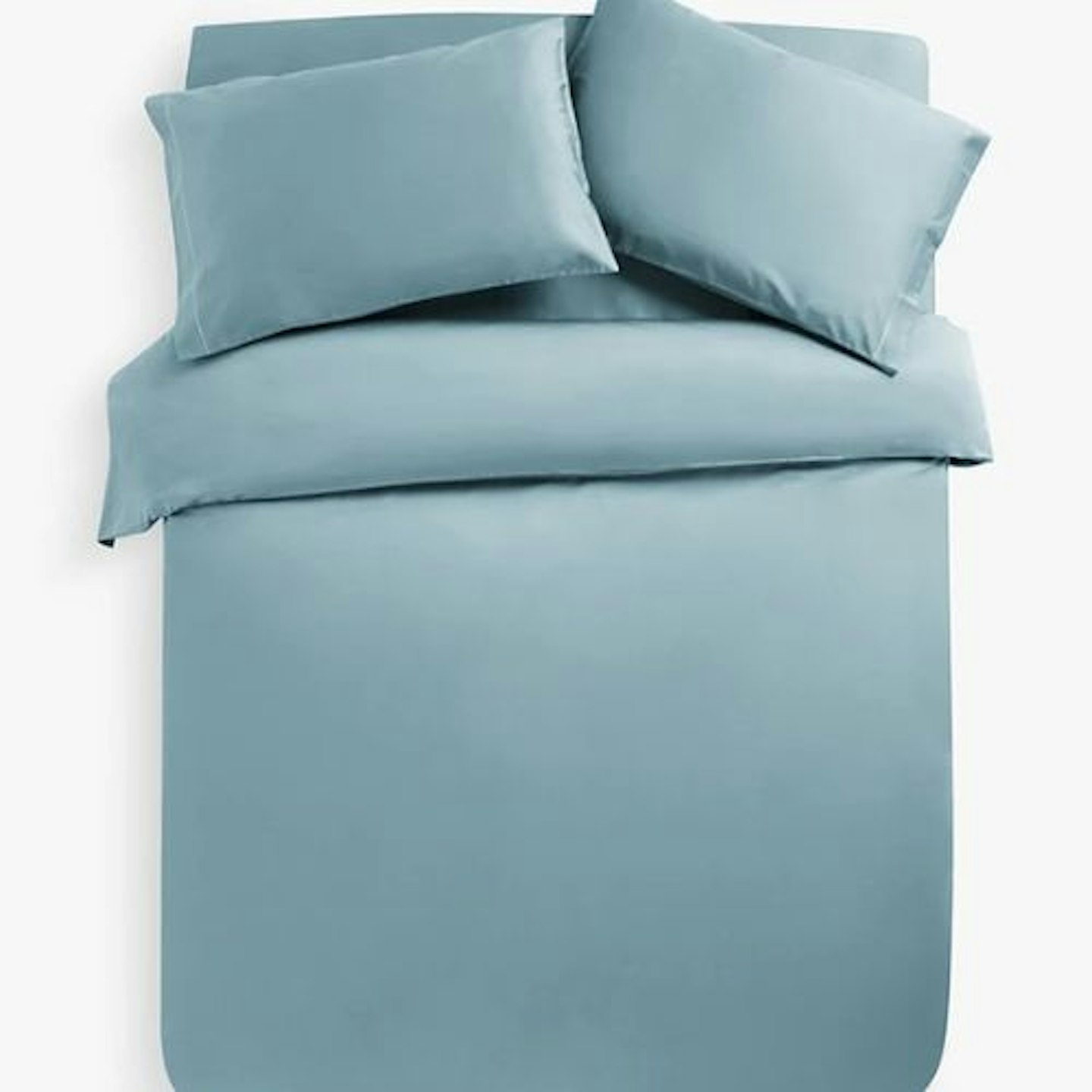John Lewis Soft & Silky 400 Thread Count Egyptian Cotton Pair Standard Pillowcase, Horizon