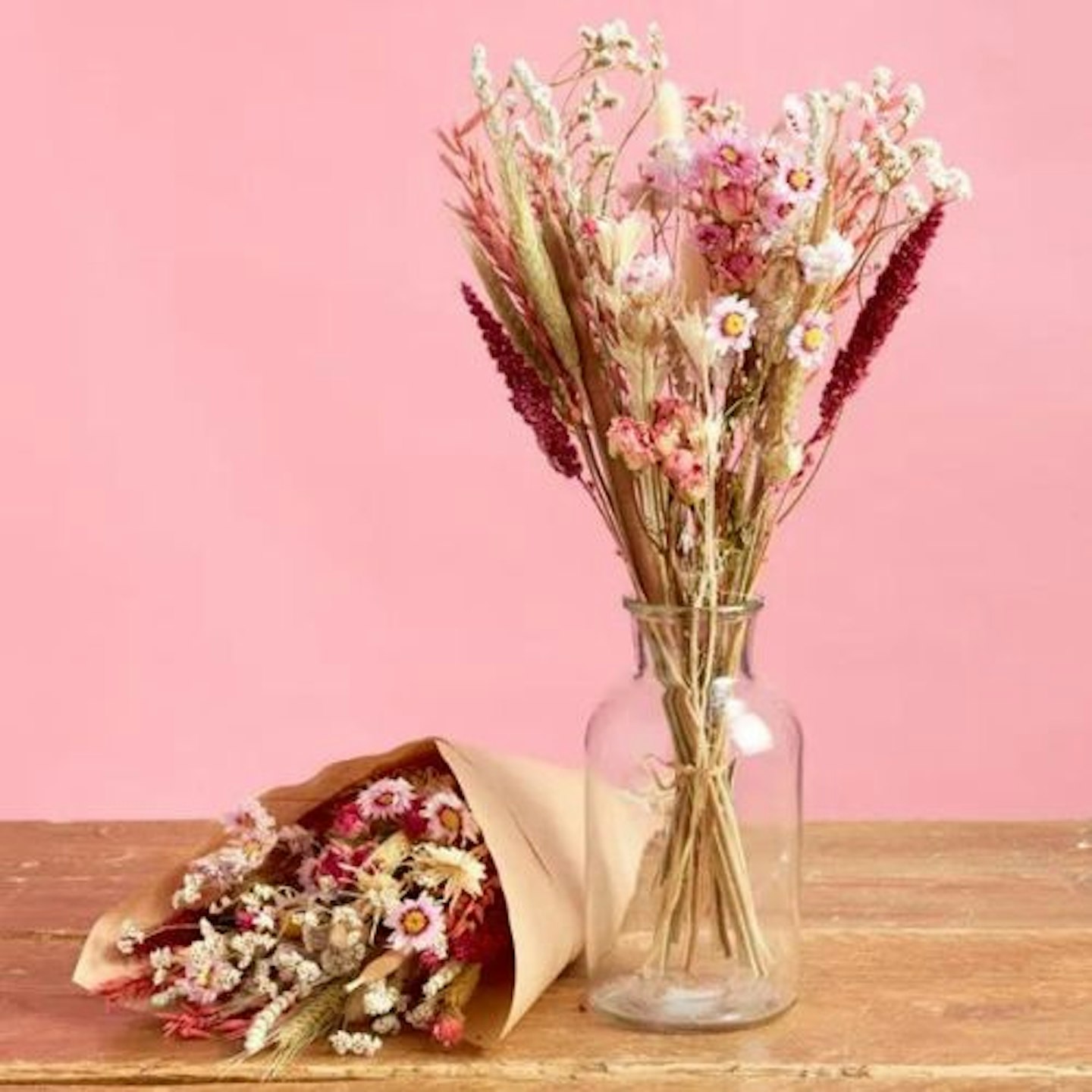 Pretty In Pinks Dried Flower