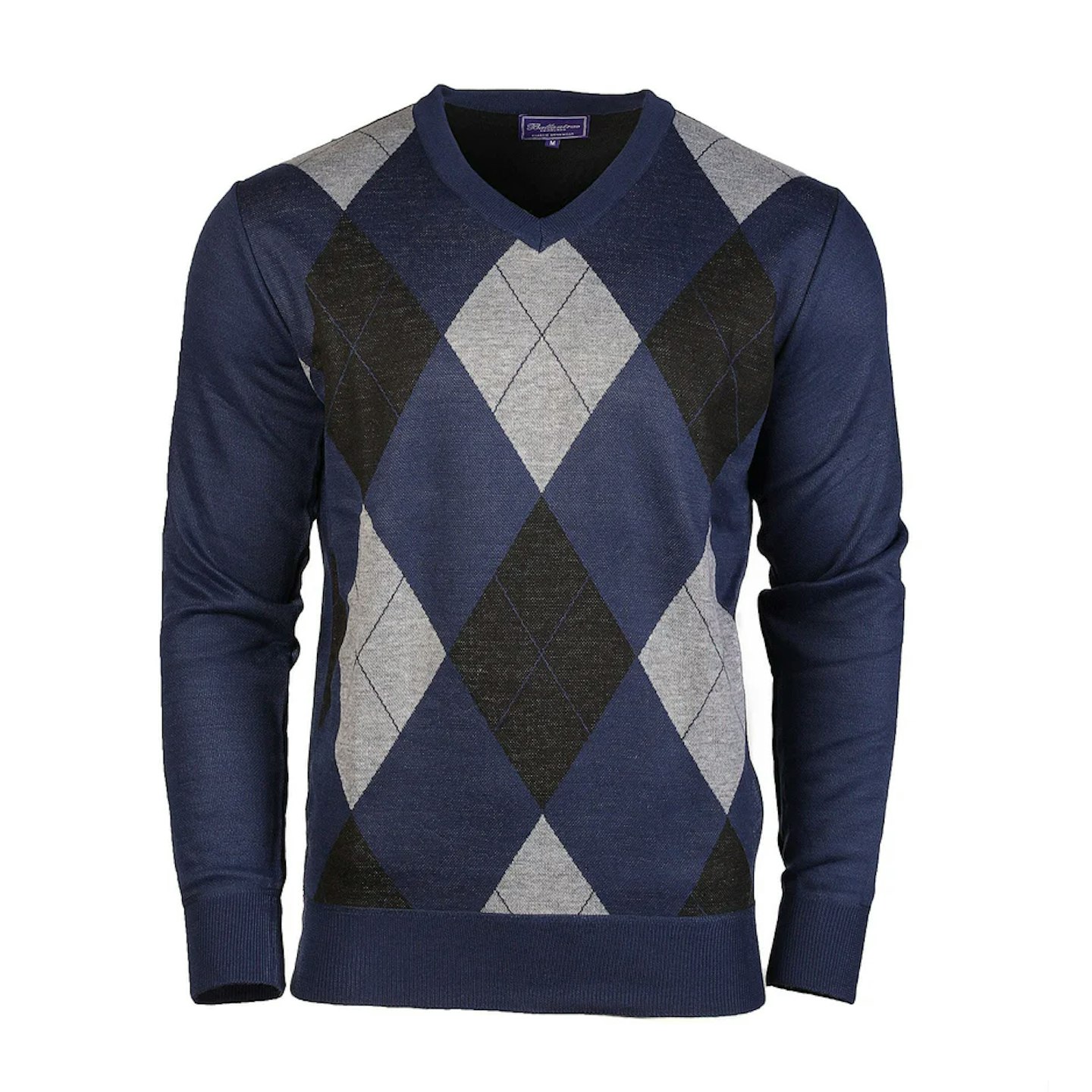 Men's argyle jumper