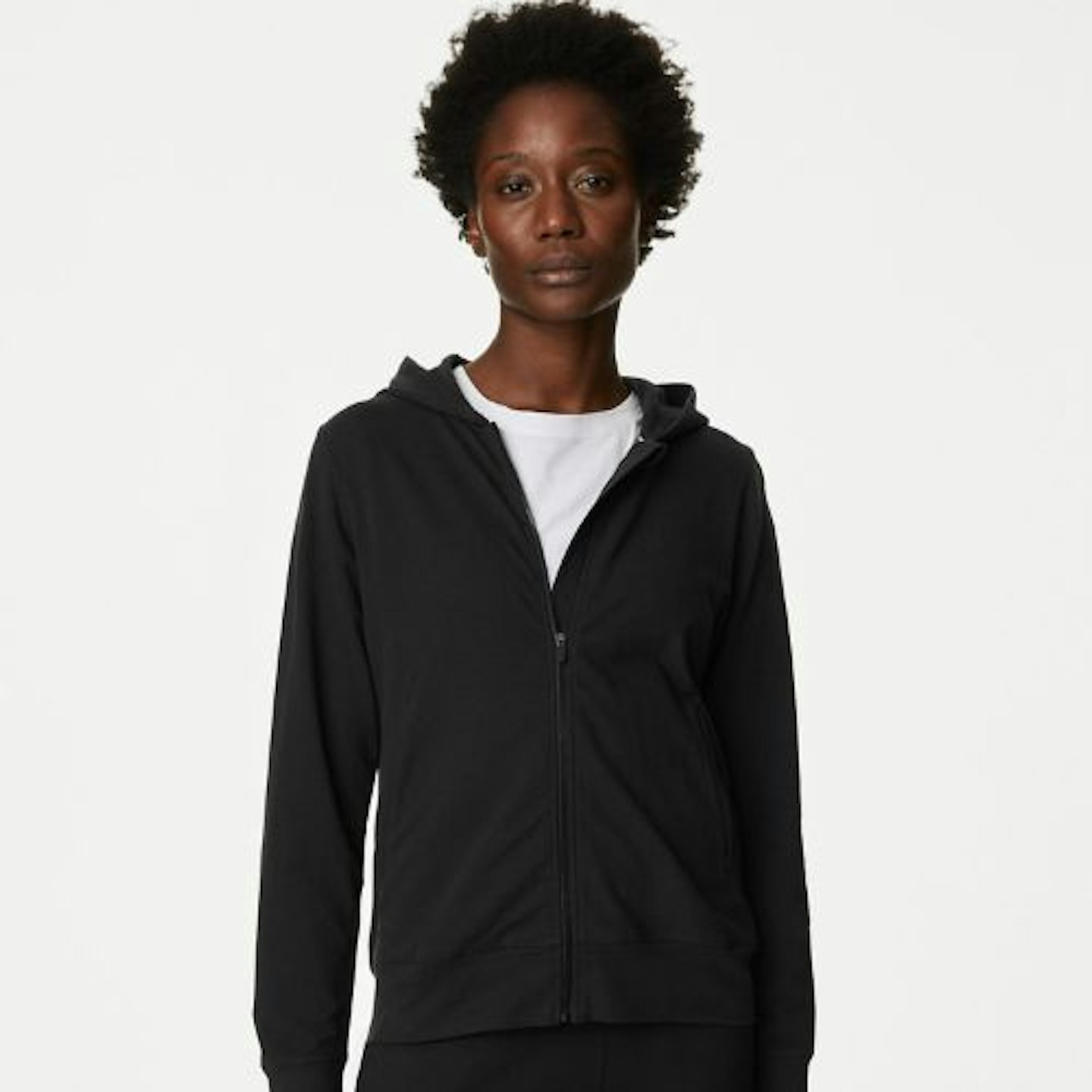 Cotton Rich Relaxed Zip Up Hoodie