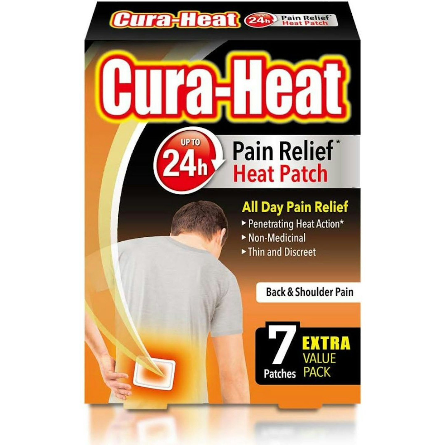 Cura-Heat Back and Shoulder Pain heat patche