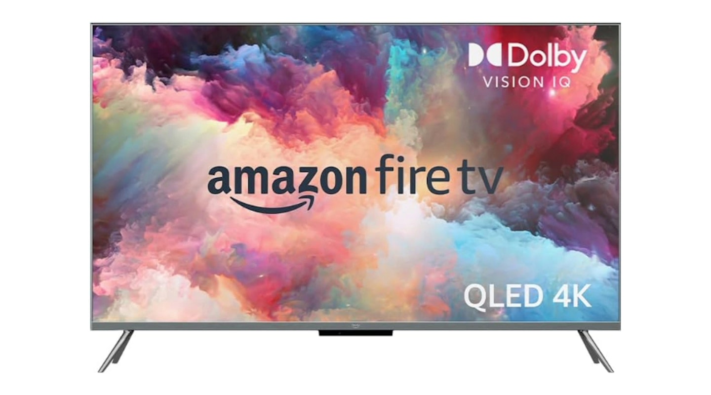 Amazon Fire TV 55-inch Omni QLED series 4K. UHD smart TV, Dolby Vision IQ, with Alexa. Sky Glass alternatives. Best 55-inch TV.